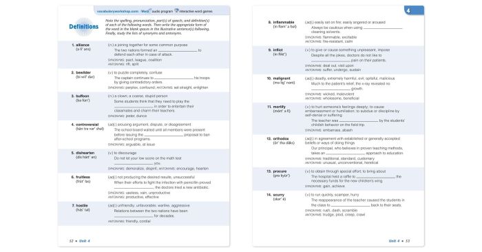 Unit 5 vocabulary workshop level b