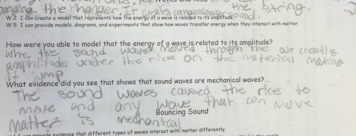 Wave properties worksheet answer key