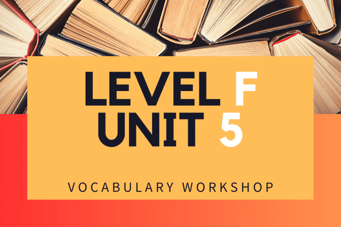 Unit 5 vocabulary workshop level b