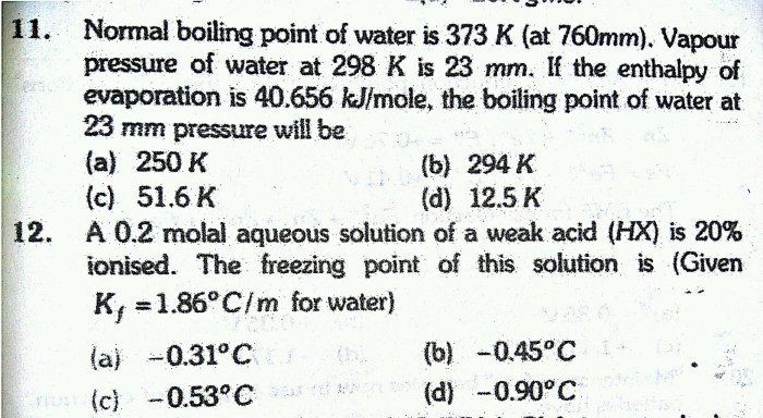 Freezing point depression lab answers