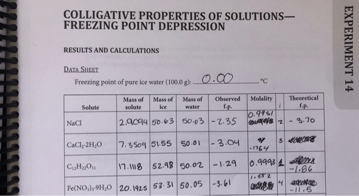 Freezing lab pre solved transcribed text show