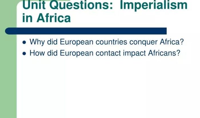 Imperialism in africa mini-q answer key