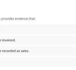 Tracing shipping documents to prenumbered sales invoices provides evidence that